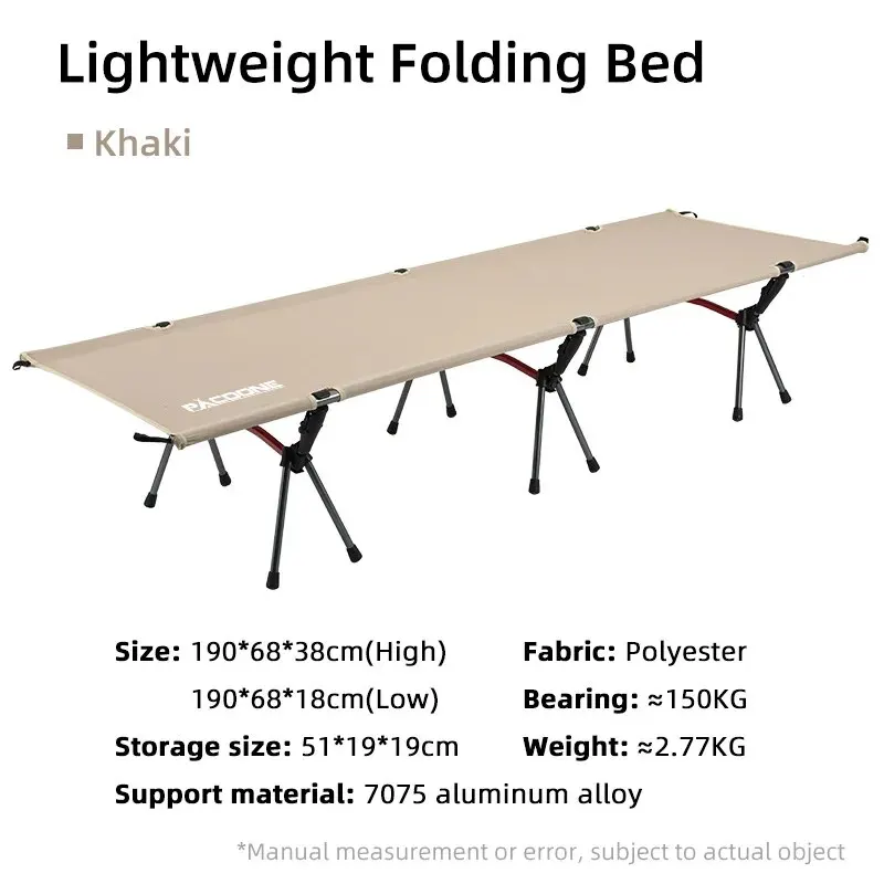Cuna para acampar, cama plegable para acampar, cama portátil para exteriores, cunas para dormir cómodas para adultos y niños, Camping, viajes, RV