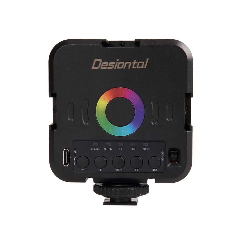 Mini RGB Hot Boot Fill Light para fotografia ao vivo, Atmosfera portátil LED, câmera móvel, bolso ajustável