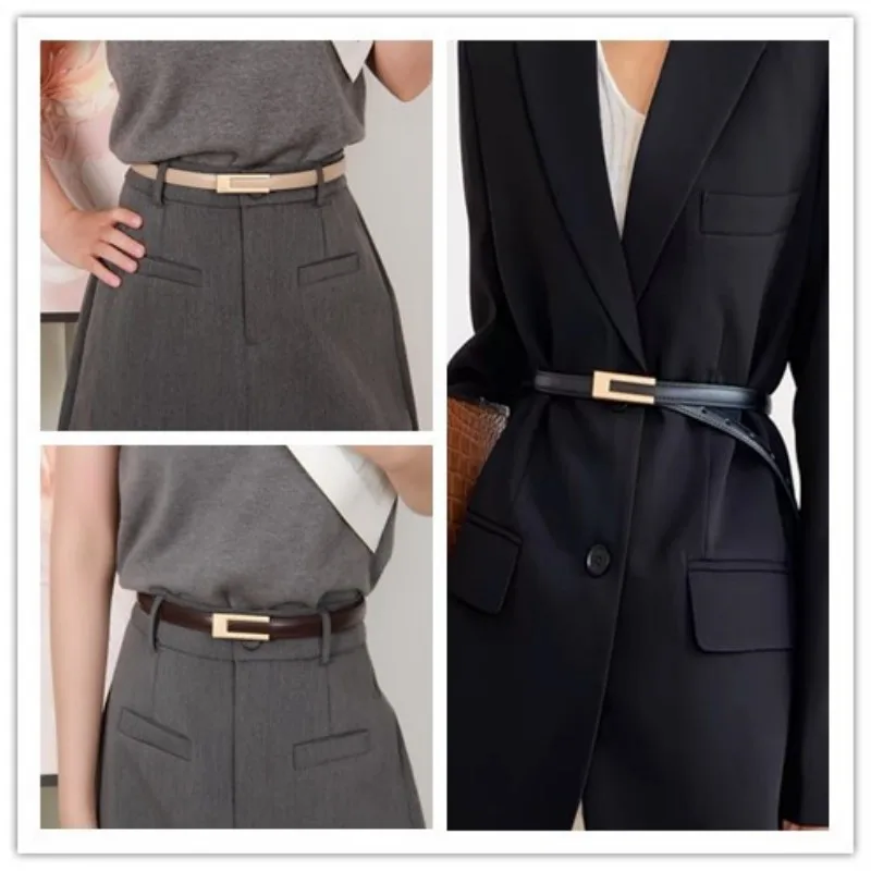 Een dunne tailleband met vintage matte drukknopen voor dames. Het kan worden gebruikt om de taille op te raken en als ornament voor Summe