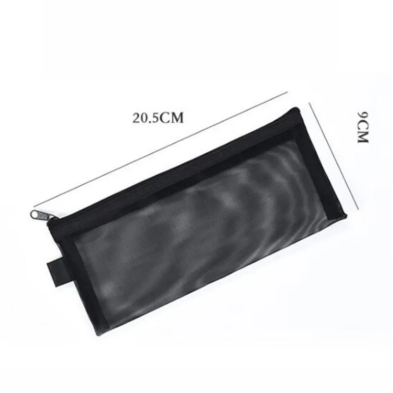 1 Máy Tính Nhiều Màu Sắc Lưới Nylon Dây Kéo Hộp Đựng Mỹ Phẩm Trang Điểm Trong Suốt Đựng Túi Xách Ví Đựng Tiền Xu Lưới Túi Đựng Cho Bàn Chải