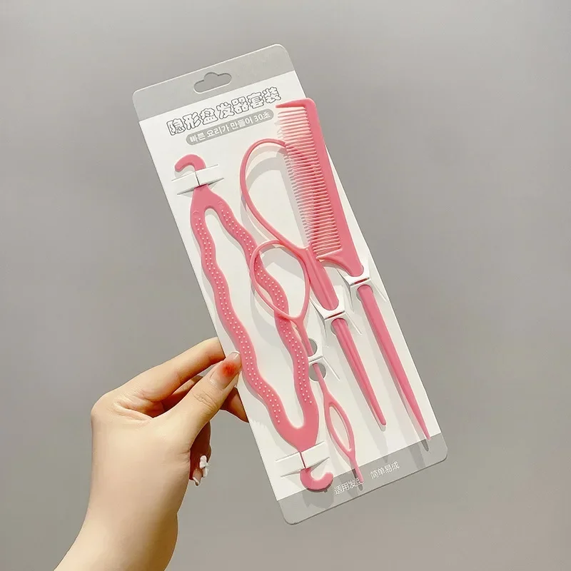 Juego de Herramientas mágicas para peinar el cabello, accesorios para trenzado de cabello DIY, pasadores de moño torcido, pinza para el cabello para peluquería, 2/4 Uds.
