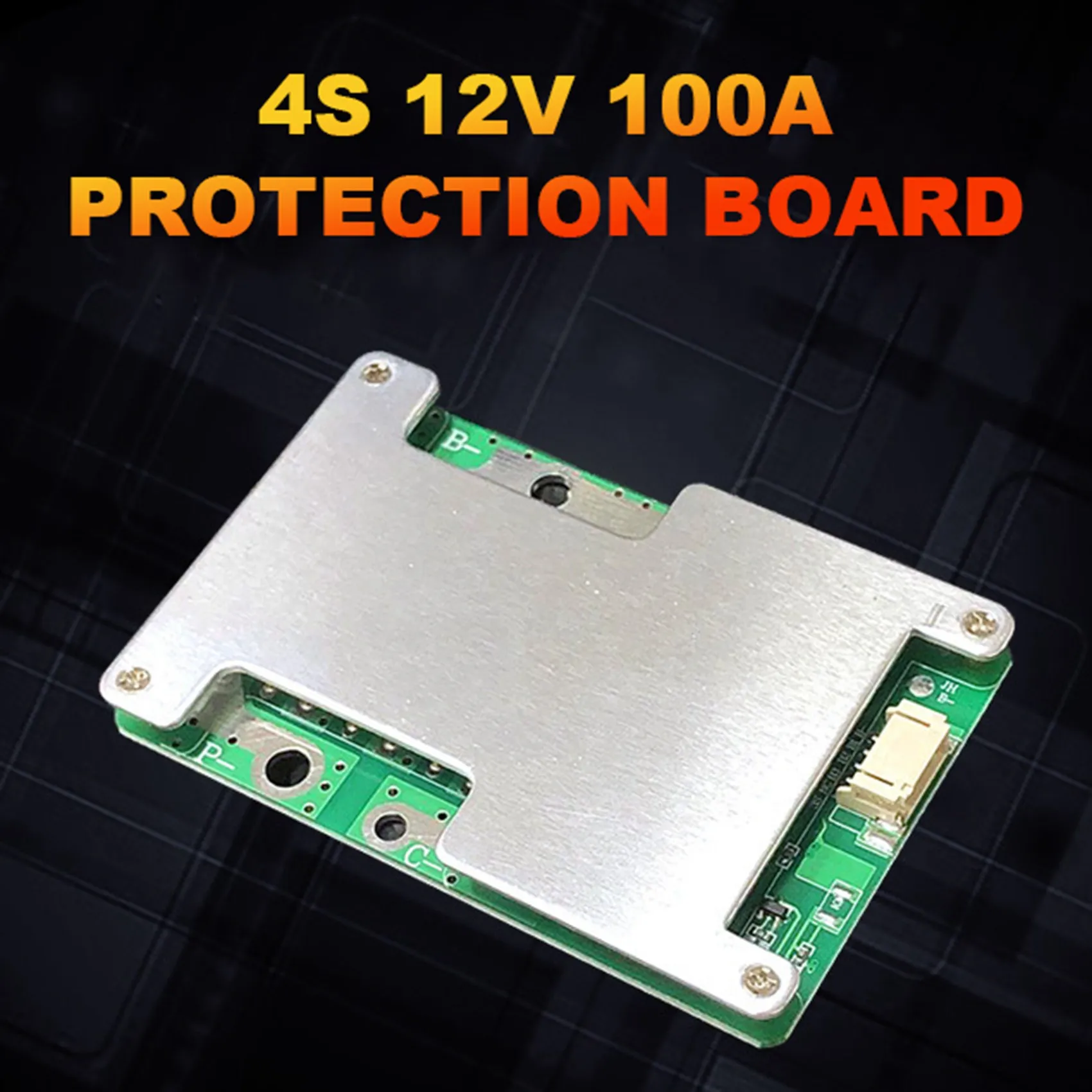 Newest 4S 12V 100A LiFePO4 Lithium Battery Protection Board with Power Battery Balance/Enhance BMS PCB Protection Board