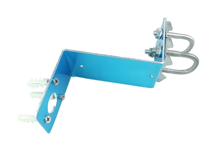 กลางแจ้ง FRP เสาอากาศ Fixing Mount Bracket คลิป Hoop เสาอากาศติดตั้ง CLAMP อุปกรณ์เสริมอลูมิเนียมปรับแต่งส่งฟรีสกรู