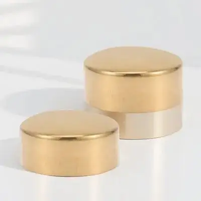 Tapas de extremo de pasamanos de acero inoxidable, tapones de tubería redondos, accesorios de tubería para riel de madera, tubos de Metal, accesorios de extremo duraderos, 2 uds.