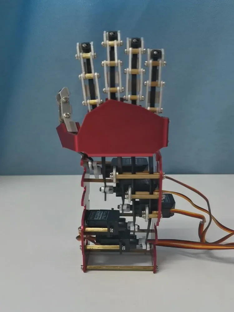 5 DOF Robotic Hand Humanoid Five Fingers Metal Manipulator Arm Left/Right Hand with Servos for Arduino Robot  Programmable Robot