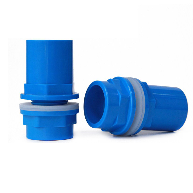 Conector de acuario negro/azul/blanco de 20 ~ 50mm, tubo impermeable de PVC, junta recta para pecera, accesorios de herramientas para pecera