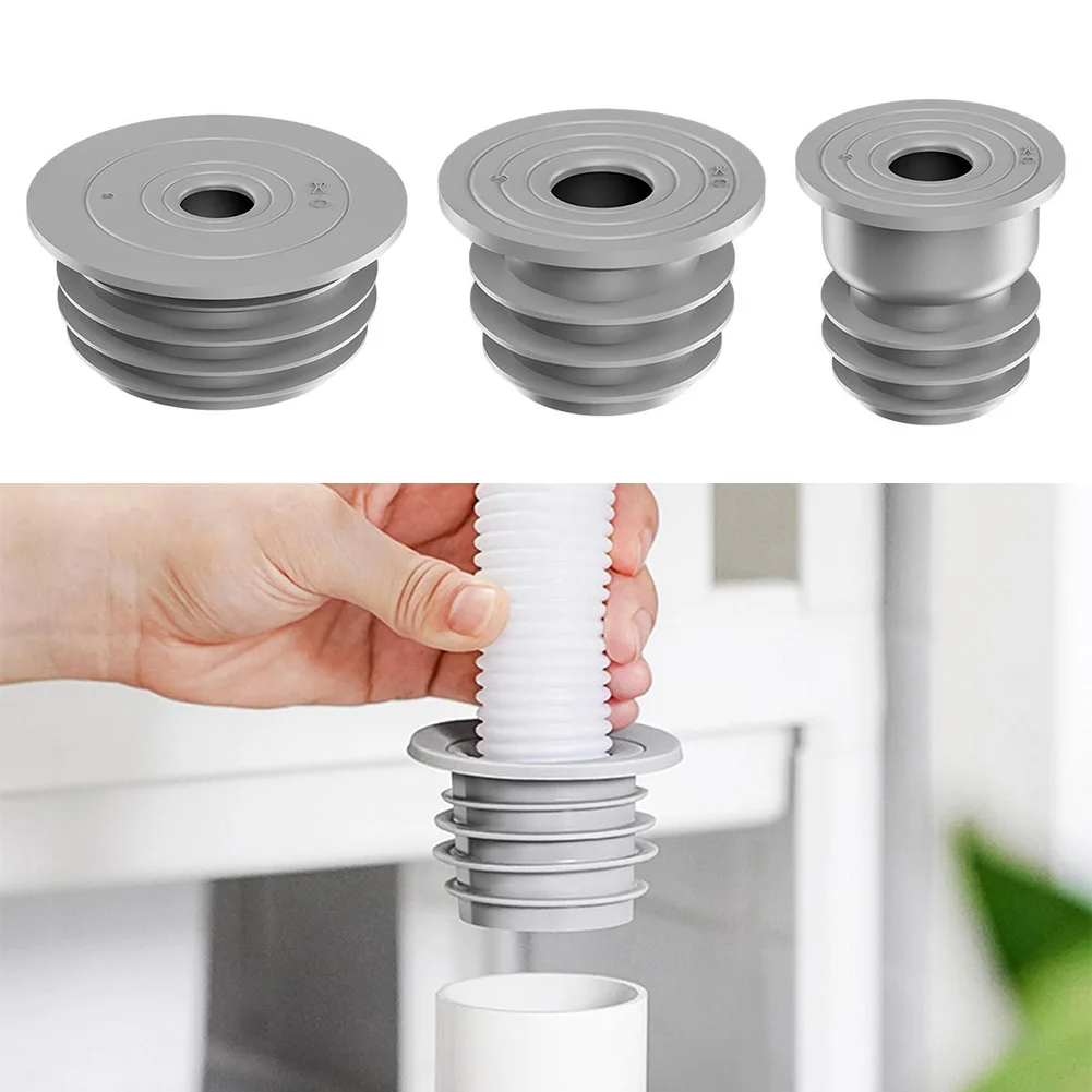 Anel de vedação de esgoto, tubo de cozinha, desodorante, plugue de vedação, dreno de chão, máquina de lavar, tubo de drenagem, capa de silicone para banheiro, 1 peça