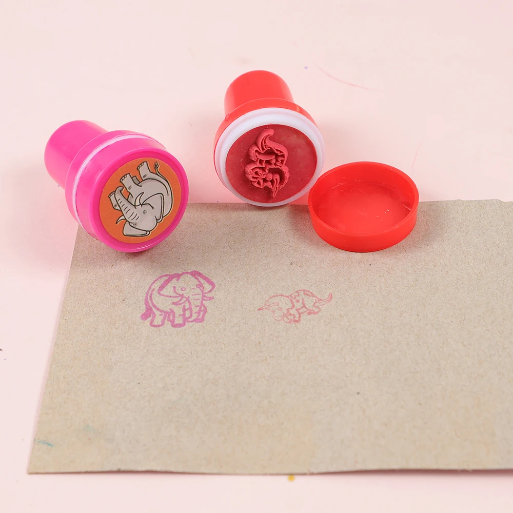 5-50Pcs Assorted แสตมป์เด็ก Self แสตมป์เด็กของเล่นแสตมป์ยิ้ม Face Seal สมุดภาพ DIY ภาพวาดตกแต่ง