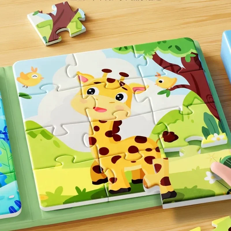 子供の磁気パズル 3-6 歳の赤ちゃん磁気知育玩具子供のモンテッソーリ赤ちゃん DIY 早期教育おもちゃ