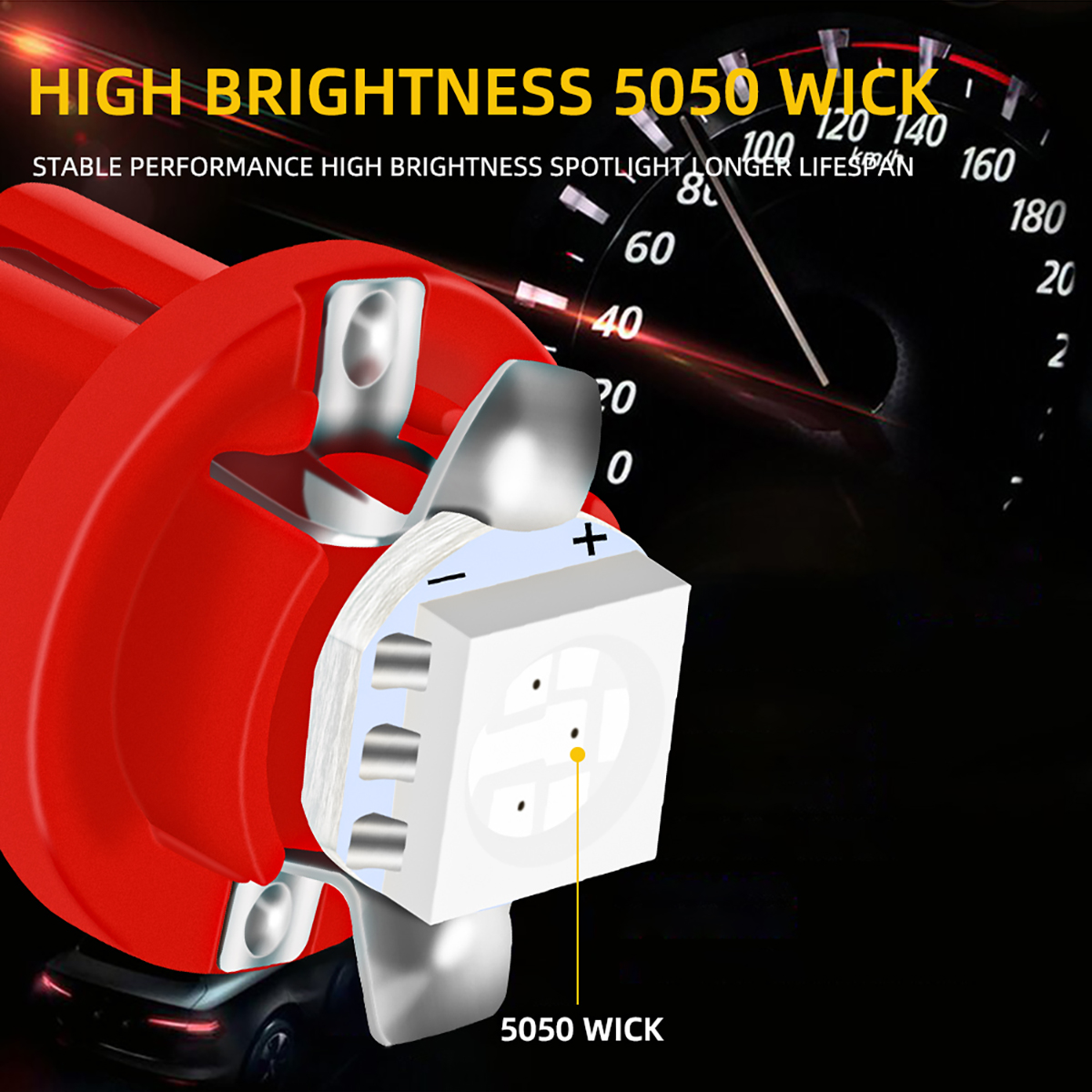 10 ชิ้นไฟรถ 5050 Gauge LED หลอดไฟแดชบอร์ดด้านข้างภายใน Dash ไฟ T5 B8.5D 1SMD รถอุปกรณ์เสริมสีขาวสีฟ้า
