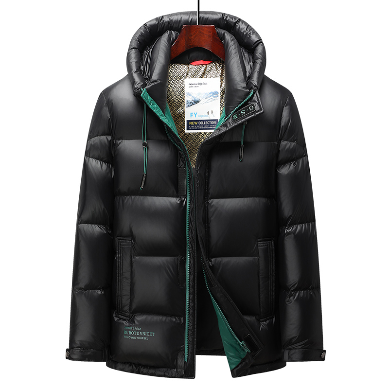 2023 New Gloss Down Jacket Men Plush Winter Warm Jackets Men Windproof light Down Jacket Men 90% Duck Down Coat Male