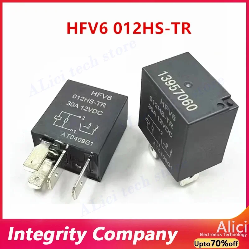 Original  relay  HFV6 024HS-TR 24V 20A 4-pin HFV6 012HS-TR 30A 12V car relay3735040-k00-c2