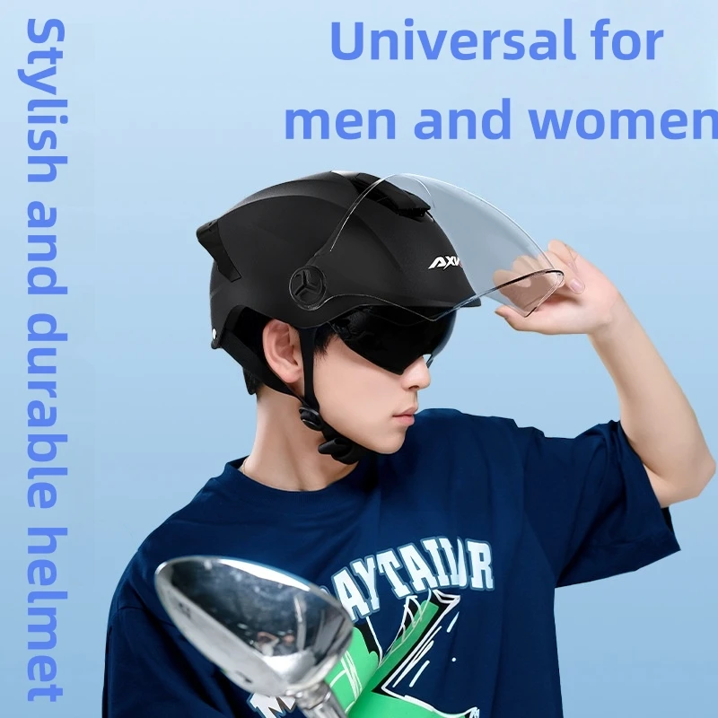 Capacete universal de motocicleta para meninos e meninas, capacete de segurança respirável atualizado portátil certificado capacete de motocicleta de bicicleta