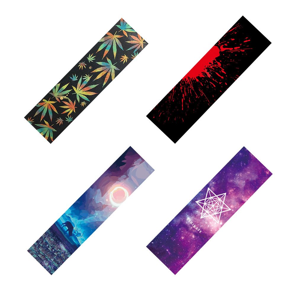 Double Rocker Non-slip Self-adhesive Skateboard Sandpaper Skate Board Deck Sticker Electric Scooter Grip Tape