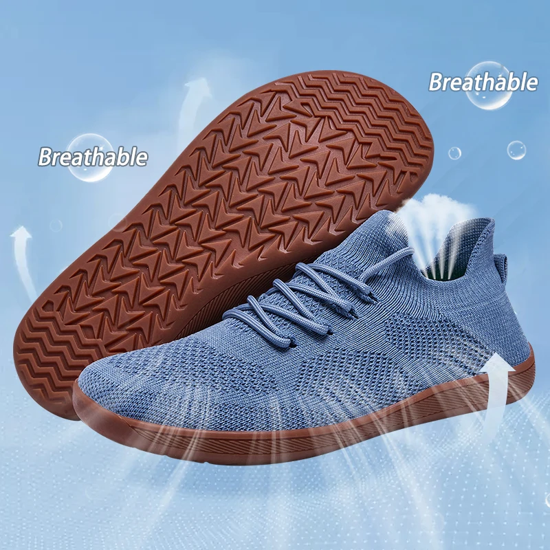 Minimalistische Barfußschuhe, Unisex, leicht, atmungsaktiv, Nullsohlen, breite Zehen, Herren-Laufschuhe, Outdoor, lässige Wanderschuhe