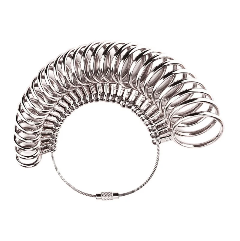 Ringmessgeräte aus Aluminiumlegierung, Größenmessgerät, Handschlaufe, Schmuck, Messring, Werkzeuggröße 0–13 mm, Messung des Fingerumfangs