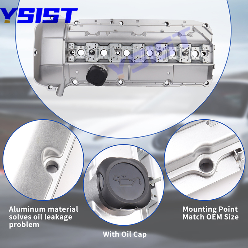 新しいアルミエンジンバルブカバー BMW M54 M52 B20 B25 B28 E53 E36 E46 E39 X5 Z3 2.5L 2.8L 3.0L シリンダーヘッドカバー 11121432928