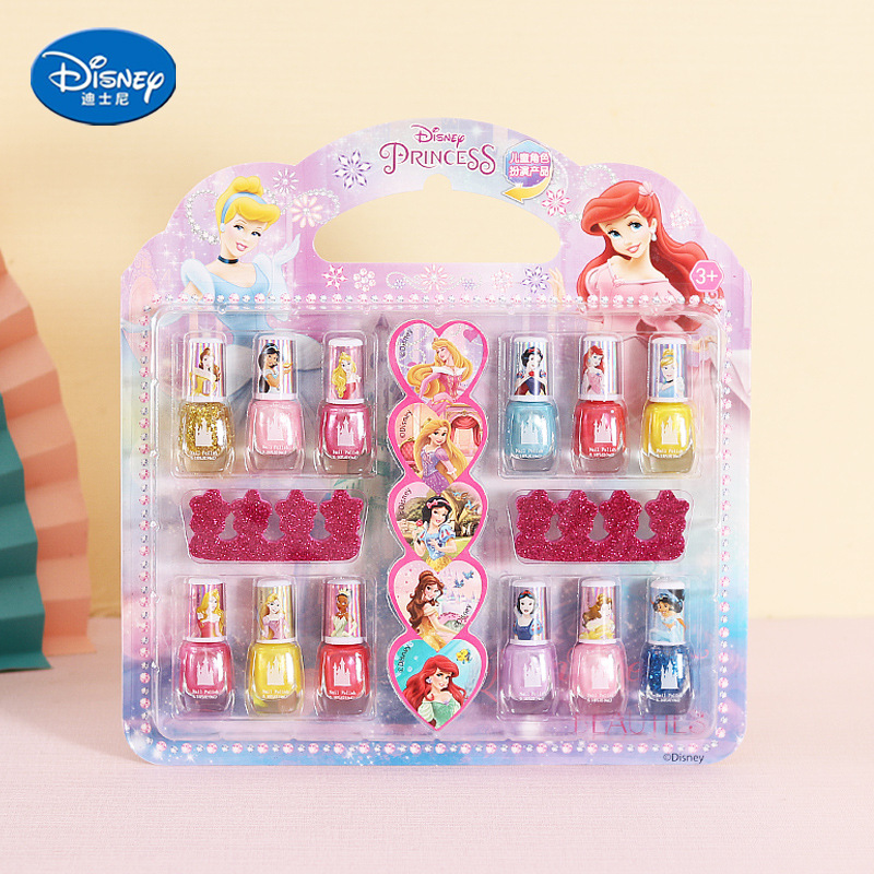 CUTEDisney oryginalne nowe dziewczyny mrożone księżniczka elza kosmetyki zestaw do makijażu real Beauty pudełko do makijażu z pudełkiem dla dzieci prezent gwiazdkowy