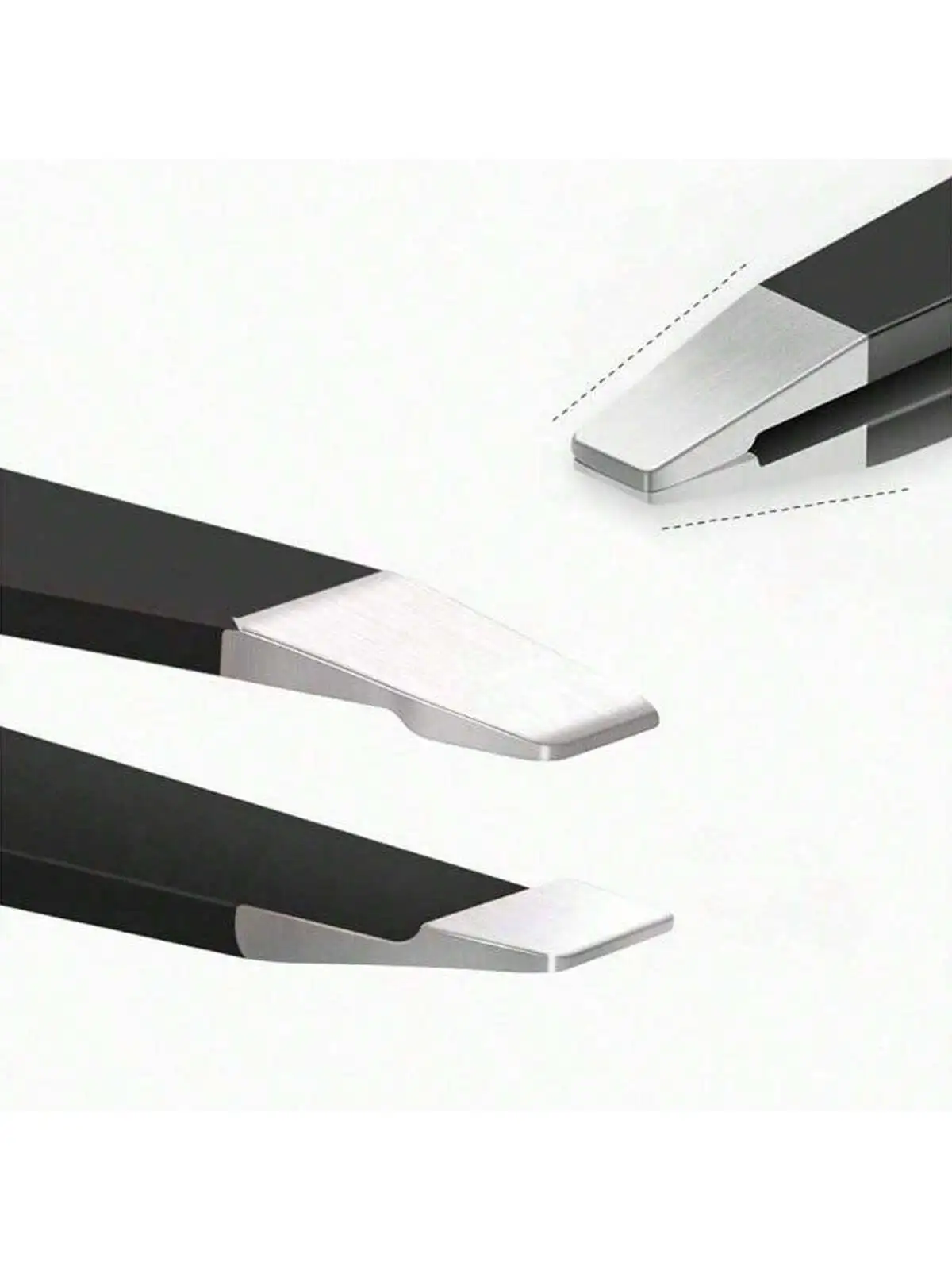 Pinzette per sopracciglia multiuso, set di strumenti per trucco per trimmer per sopracciglia in acciaio inossidabile da 4 pezzi, strumenti per modellare gli occhi