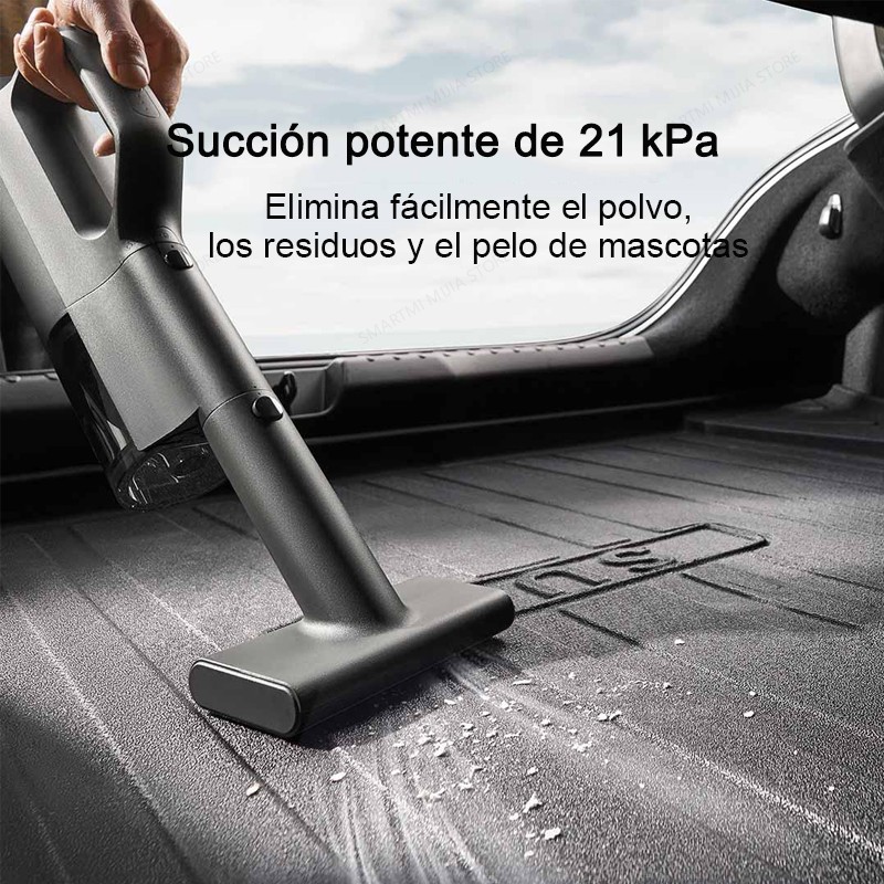 XIAOMI MIJIA-aspiradora de coche con succión de 21kPa, carga rápida tipo C, vaso para polvo de 150mL, para aspiradoras inalámbricas domésticas, batería de 2400mAh