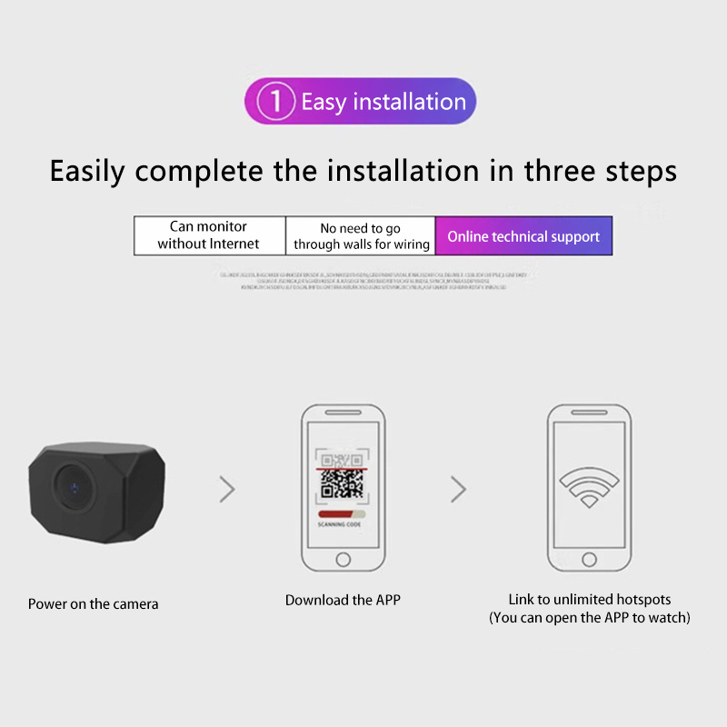 Xiaomi 1080P HD Mini Camera Wireless WiFi IP/APRemote Monitoring Baby Monitor Home Monitoring Lightweight Portable Mini Camera