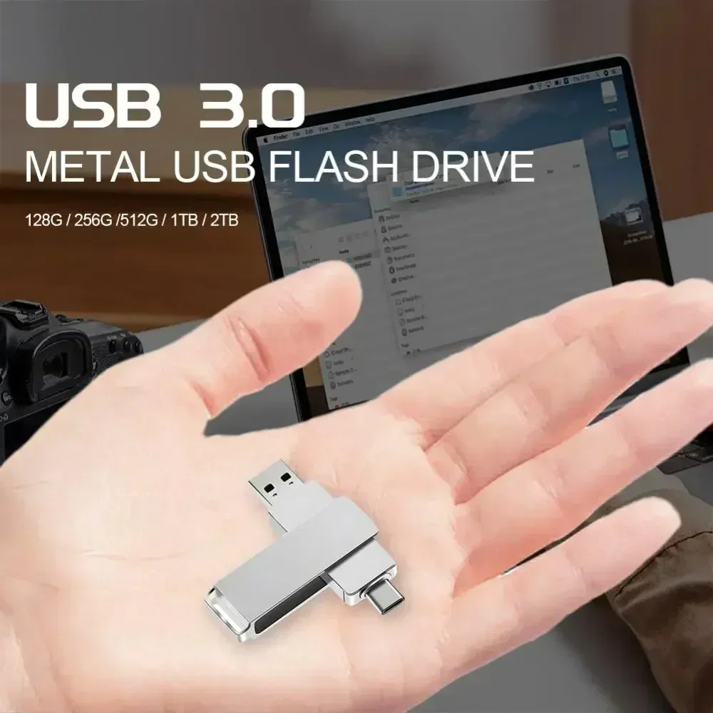 Xiaomi Metal USB Flash Drive Type-C Interface U Disk Memory Stick High Speed File Transfer 8TB 4TB Large Capacity Pen Drive 16TB