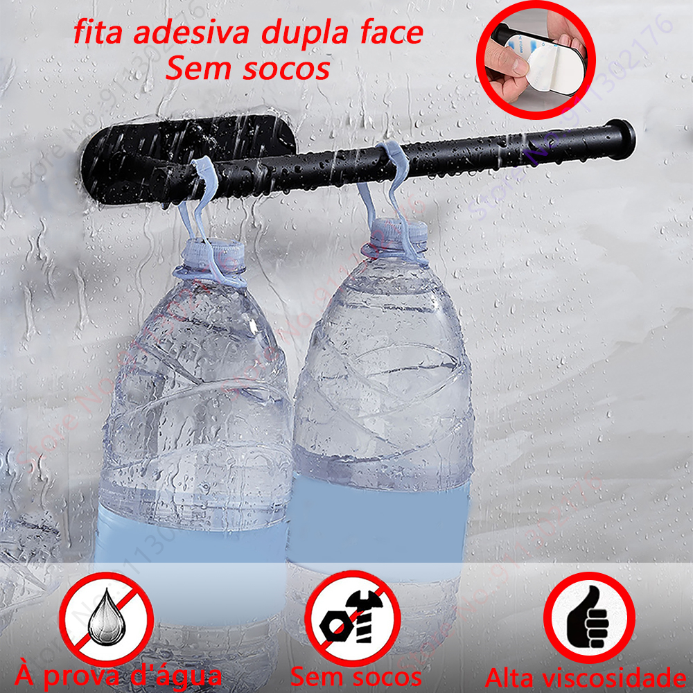 Suporte de toalha de papel adesivo para porta-guardanapos de cozinha Suporte de papel higiênico Rolo dispensador de tecido Armário de armazenamento Acessórios de hardware de banheiro Ganchos de parede de aço inoxidável