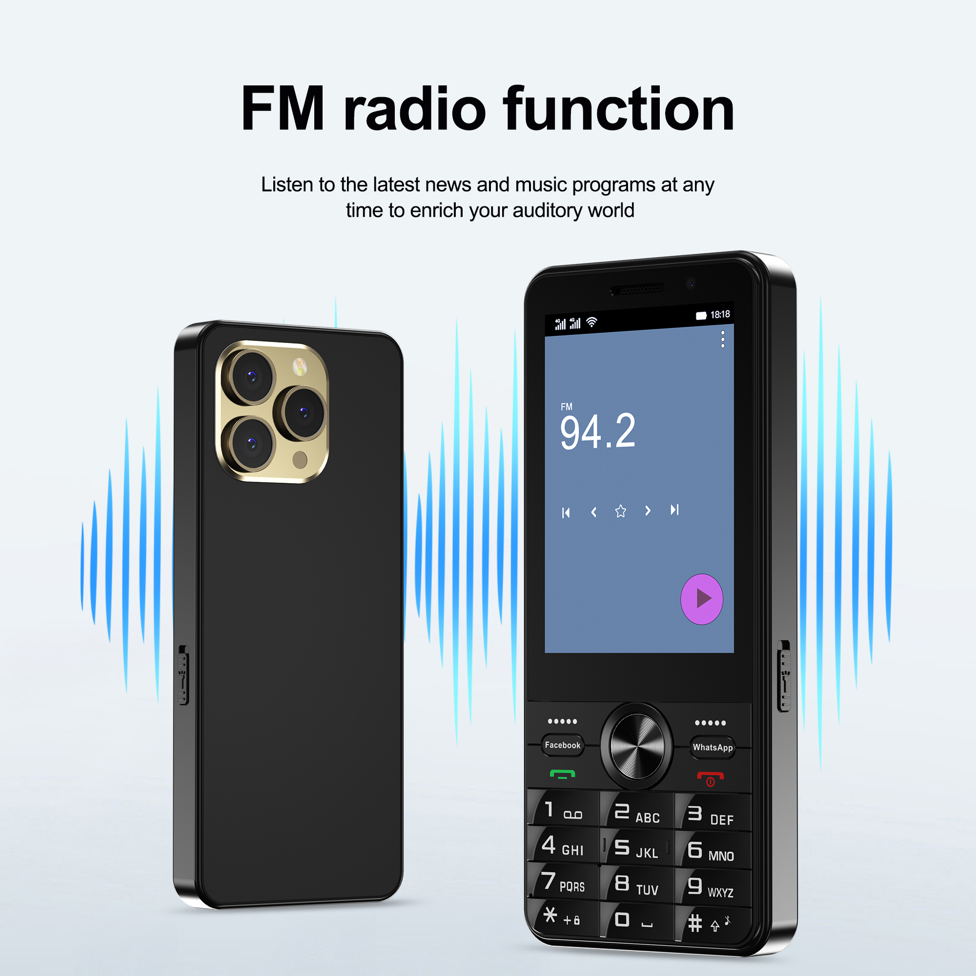 SERVO F24 PRO Touch Screen Smartphone 4G Network Android System Google Play Torch WiFi Dual SIM 3.5" Display Smart Mobile Phones