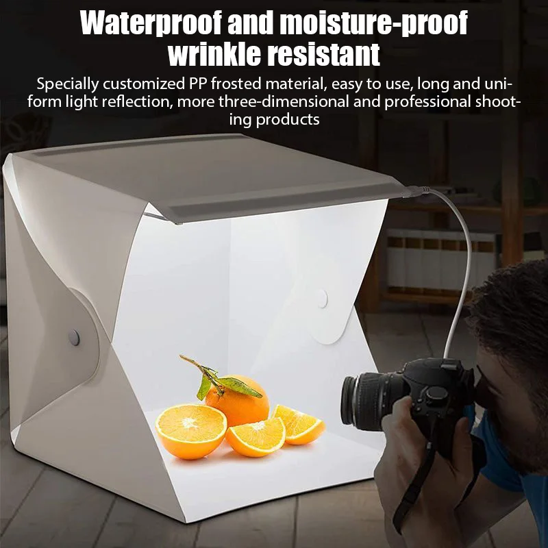 Lightbox Light Box Mini Photo Studio Box 23*22*24cm Photography Box Light Studio Shooting Tent Box Kit Multiple Color Backdrops