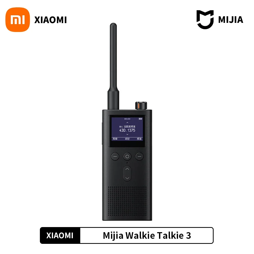 XIAOMI-walkie-talkie 3 con pantalla a Color de 2024 pulgadas, intercomunicador de seguridad para exteriores, modo Dual de espera de 13 días, distancia de llamada de 6km, IP65, 1,77