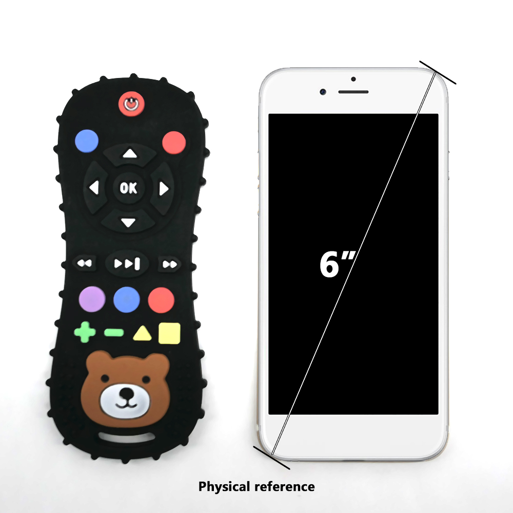 Novelty Silicone Simulation TV Remote Control Shape Soothing Toy Baby F