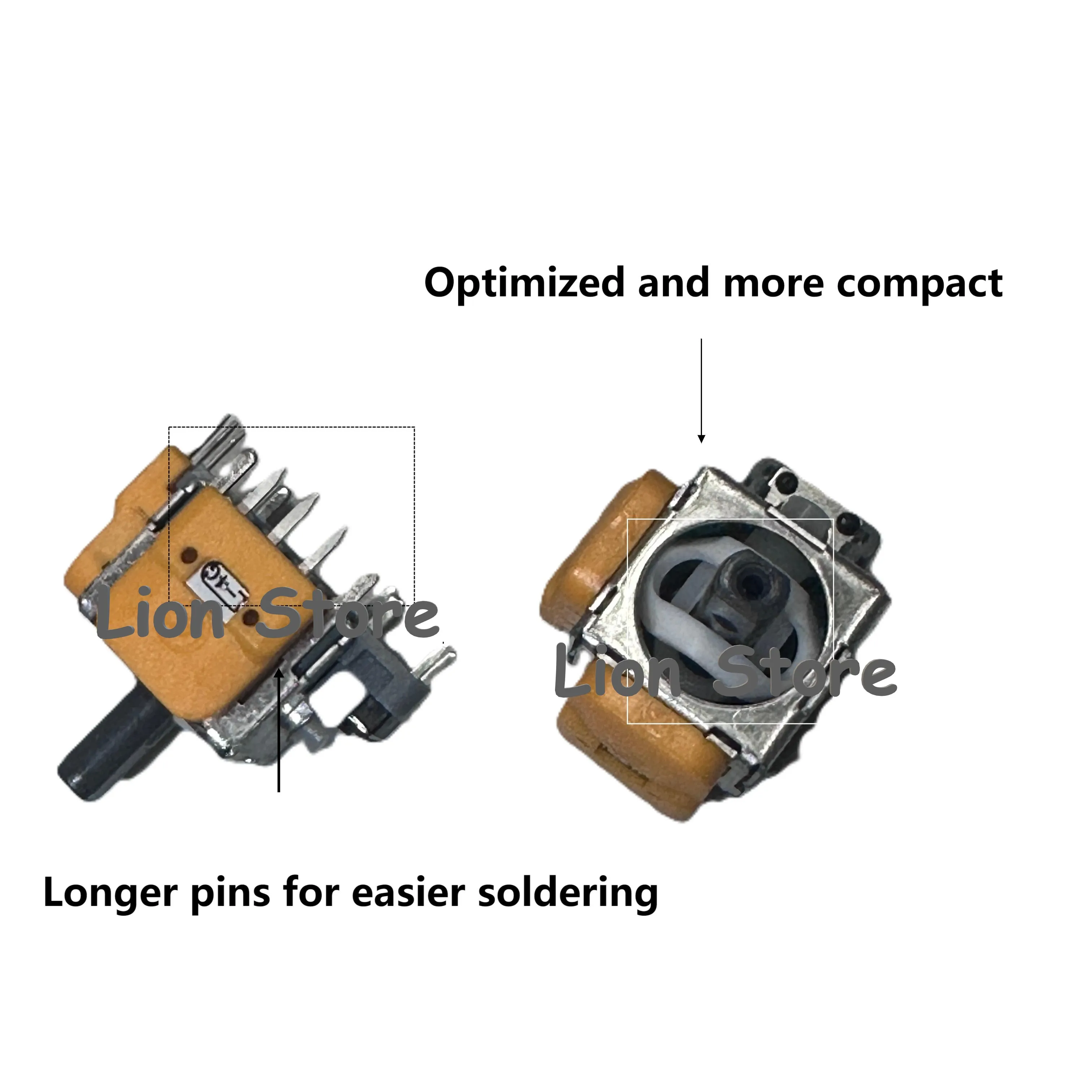 NEW V6 version For PS5 Hall Effect Joystick High-precision Smaller dead zone possible easier soldering More compact structure