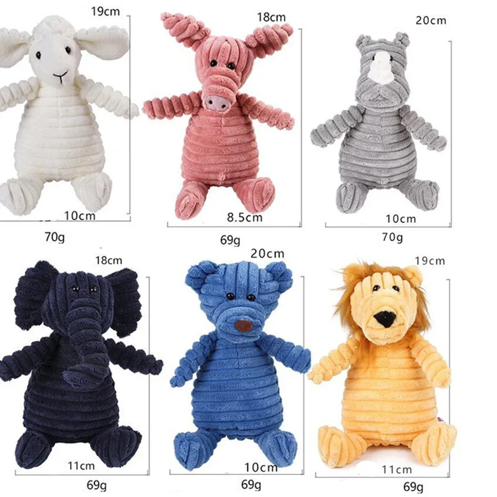ตุ๊กตาสุนัขของเล่นรูปร่างสัตว์กัดของเล่น Squeaky Corduroy ของเล่นสุนัขสําหรับสุนัขขนาดใหญ่ขนาดเล็กลูกสุนัขสัตว์เลี้ยงอุปกรณ์การฝึกอบรม