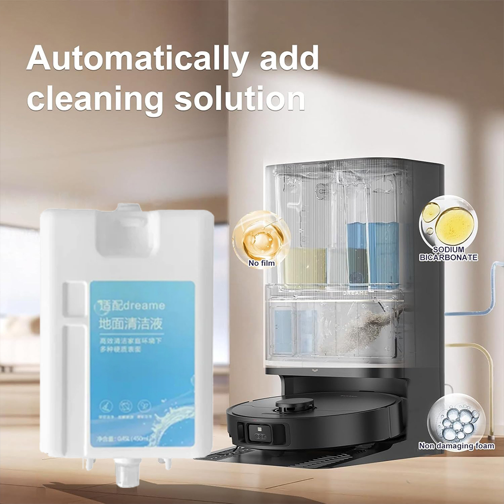 Cleaning Liquid For Dreame L20 Ultra/L10 Prime/X10/X20 Pro Plus Vacuum Cleaner, 450ML Detergent Cleaning Solution Replacement