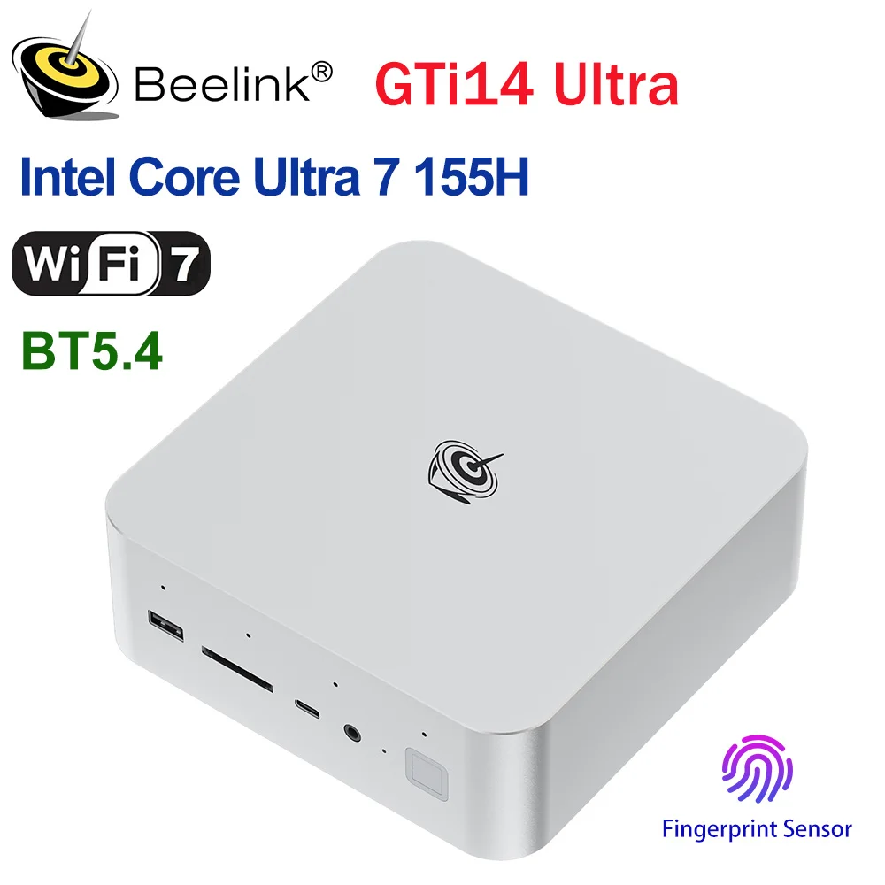 Beelink GTi14 Мощный ПК AI Intel Ultra7 155H Ultra9 185H GTi13 i9 13900HK 32G DDR5 1T NVME SSD Настольный компьютер Мини-игровой ПК