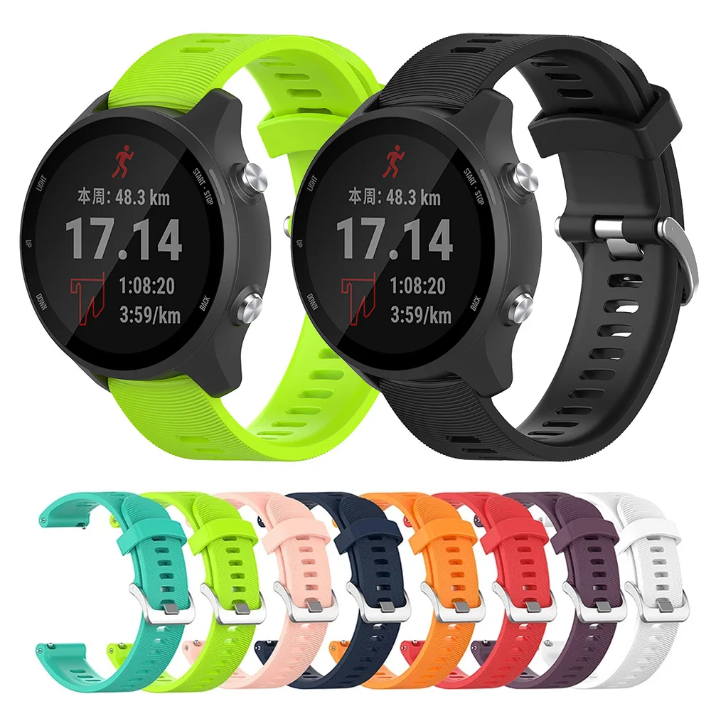 Dây Đeo Silicone Dành Cho Garmin Tiền Thân 55 158 245 245M 645 Đồng Hồ Thông Minh Thay Thế Dây Đeo Đồng Hồ Cho Samsung Galaxy Đồng Hồ hoạt Động