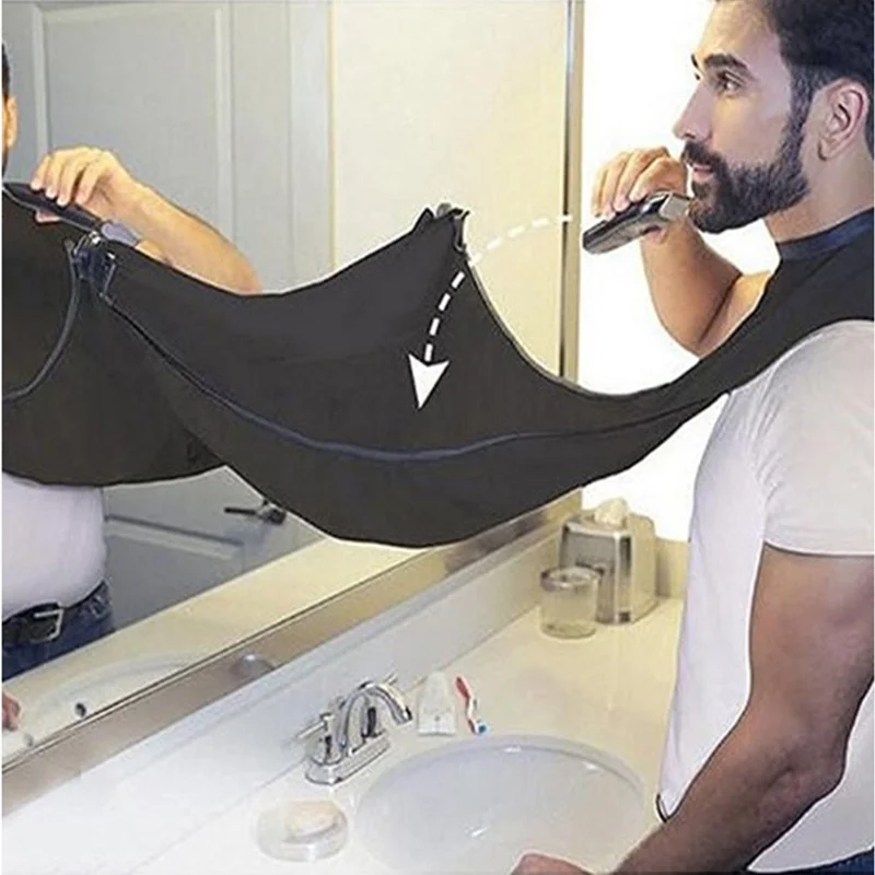Men's Shave Beard Collector Non-Stick Beard Shaving Cape With Strong Suction Cup Men Gift Beard Gathering Cloth Bib Apron
