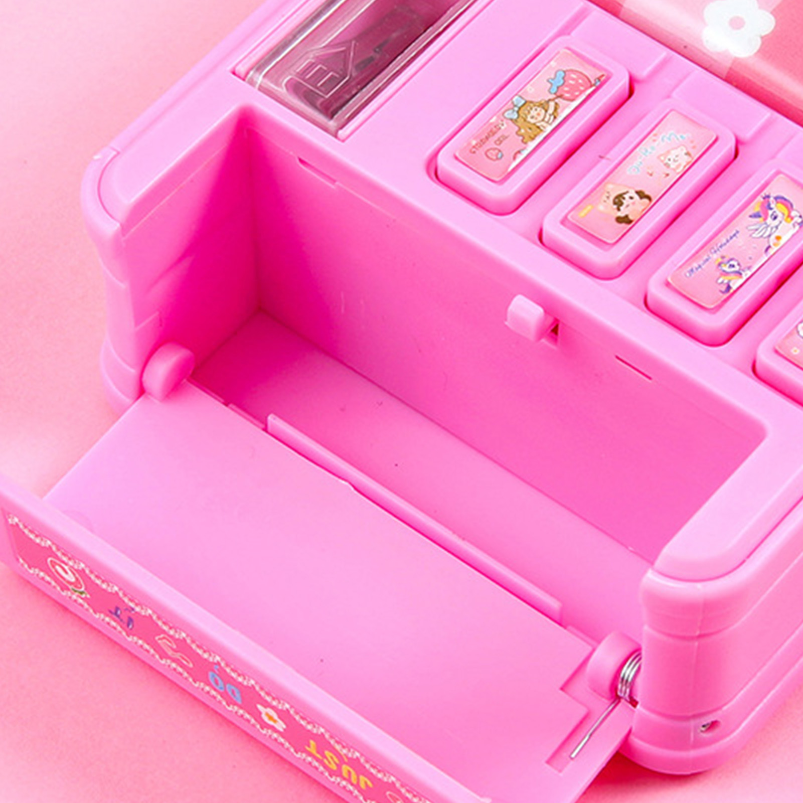 Wielofunkcyjne pudełko na artykuły biurowe Inteligentna kobieca blokada hasła Zaawansowany technologicznie mechanizm piórnika Dwuwarstwowe dziewczęce uczennice