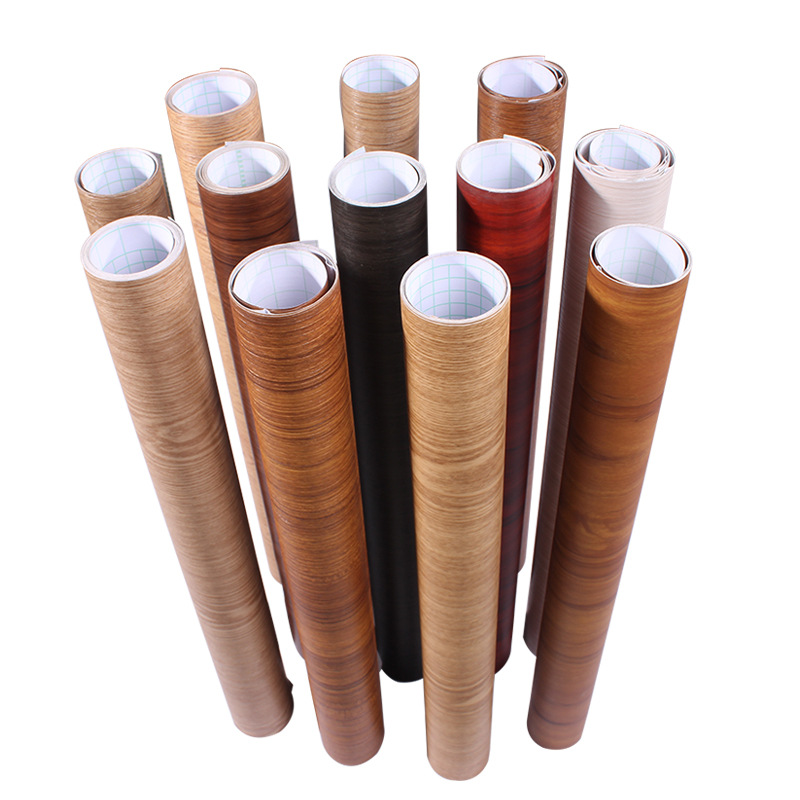 Autocollant Mural en Vinyle Imperméable en PVC de 55cm de Large, Papier Peint Auto-Adhésif pour Porte d'Armoire de Cuisine