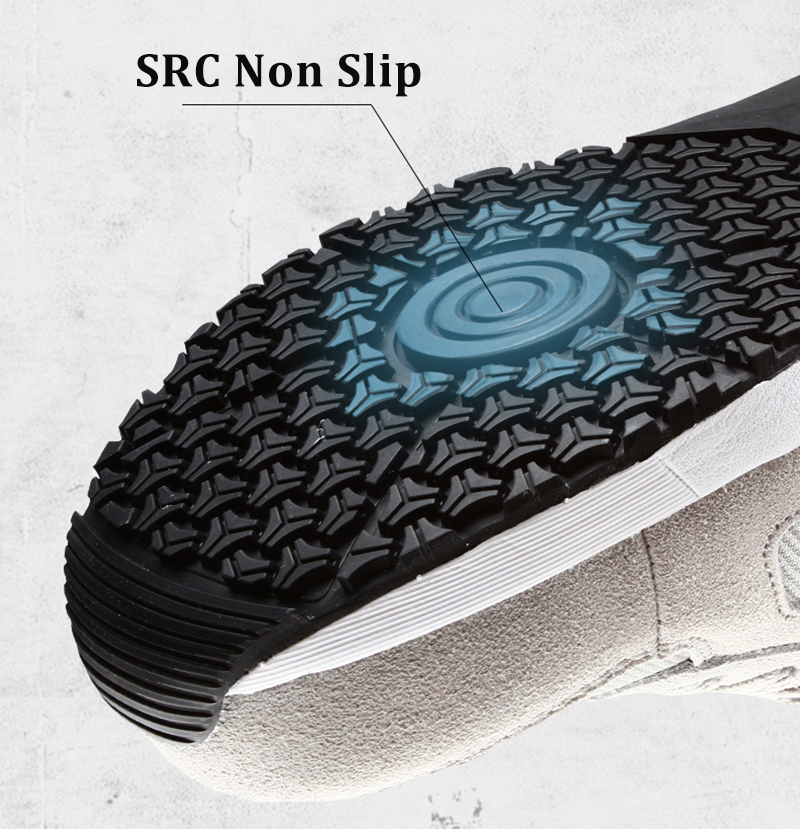 Larnmern Sicherheits schuhe Männer anti statische Arbeits schuhe src Slip on Steel Toe Schuhe atmungsaktive Konstruktion Sneaker