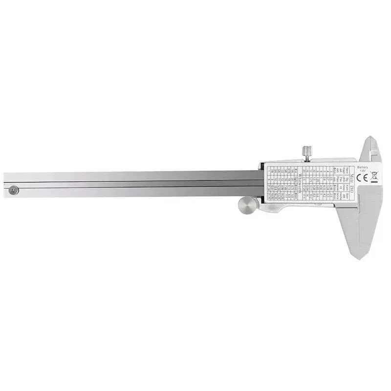 ET50 150mm Calibrador Digital Fracción de Acero Inoxidable/MM/Pulgadas 0,01mm Alta Precisión para Componentes Mecánicos Medida