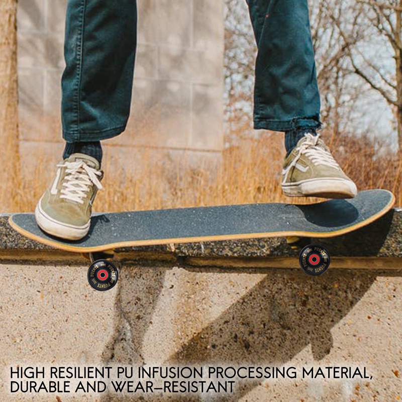 PUENTE 4 Teile/satz Cruiser Skateboard Räder PU Räder Lange Bord Cruiser Räder Mit ABEC-9 Lager