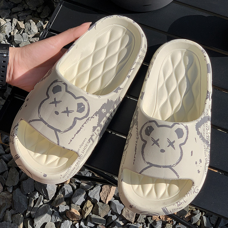 Chinelos de interior para mulheres em casa, adequados para todas as estações, elegantes para caminhadas na rua, chinelos de casal para homens