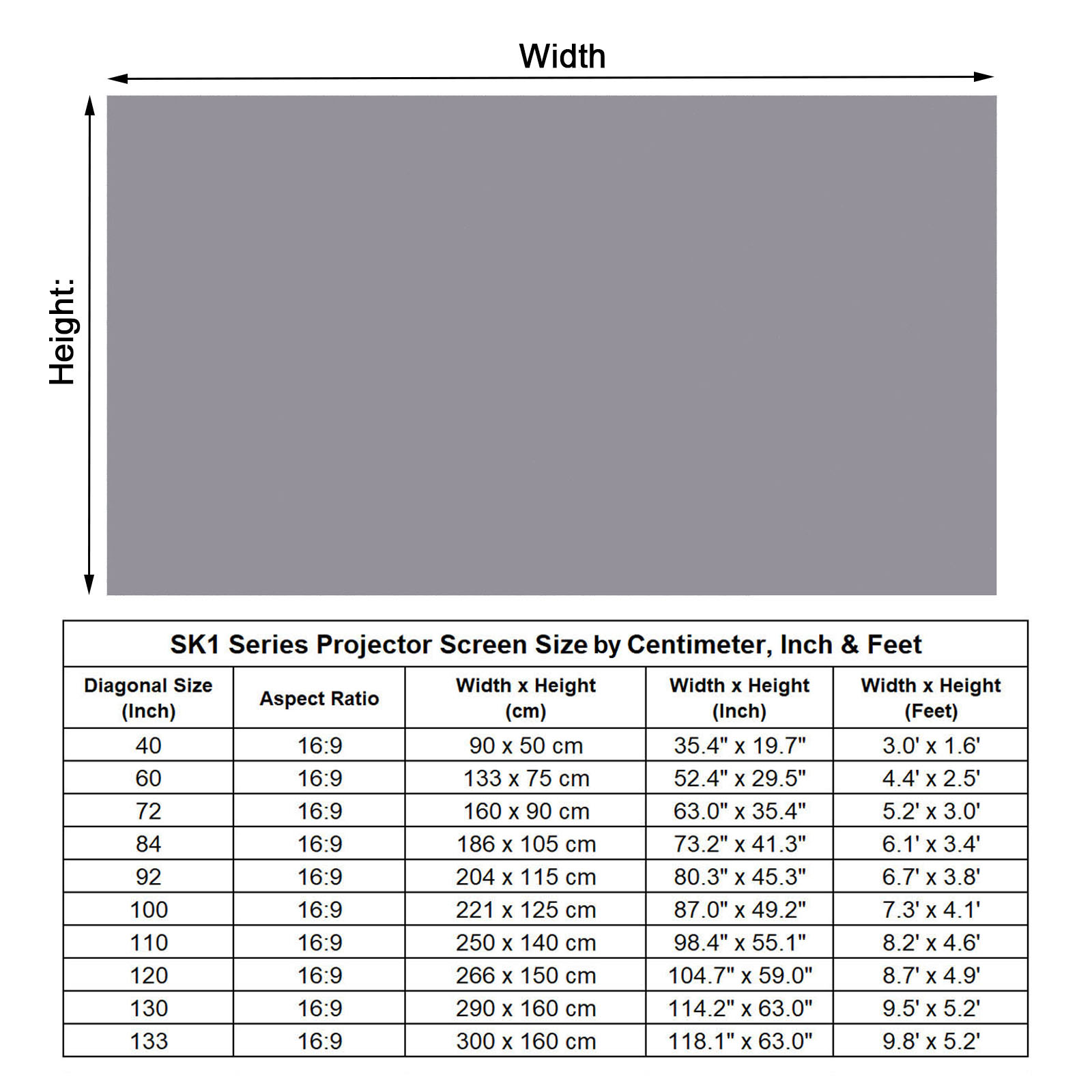 Cortina de projeção reflexiva anti-luz de alto brilho portátil tela de projetor pano de tecido 16:9 para uso doméstico ao ar livre e escritório