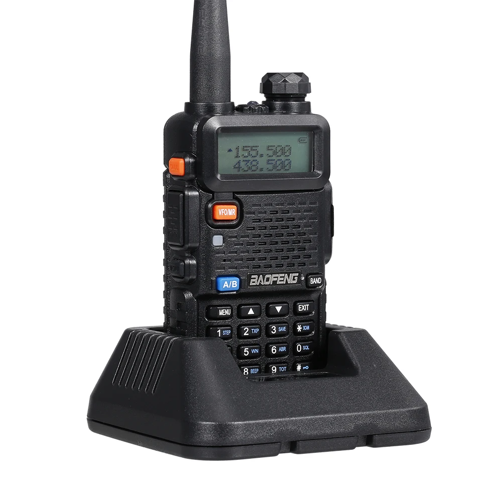 BAOFENG BF-UV5R Transceiver Dual Band Handheld Transceiver 128CH Amateur Portable Radio Long Standby Walkie Talkie Kinder