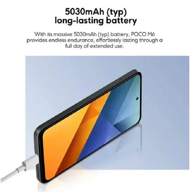 Global Version POCO M6 Helio G91-Ultra 6.79" FHD+ DotDisplay 90Hz Display 108MP+2MP Camera 5030mAh 33W fast charging NFC