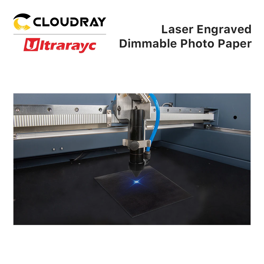 Ultrarayc Dimmable Photo Paper for Fiber Co2 UV Laser Marking Welding Cutting Machine Performance Spot Quality Debugging