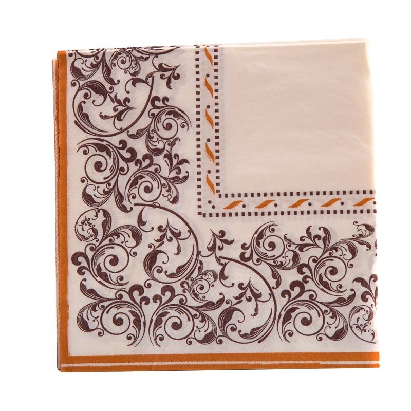 10/20pcs/Pac 33*33cm Food Grade Colourful Printed Napkins Wedding Paper Placemats 2 Layers Party Decorations Muzzle Paper