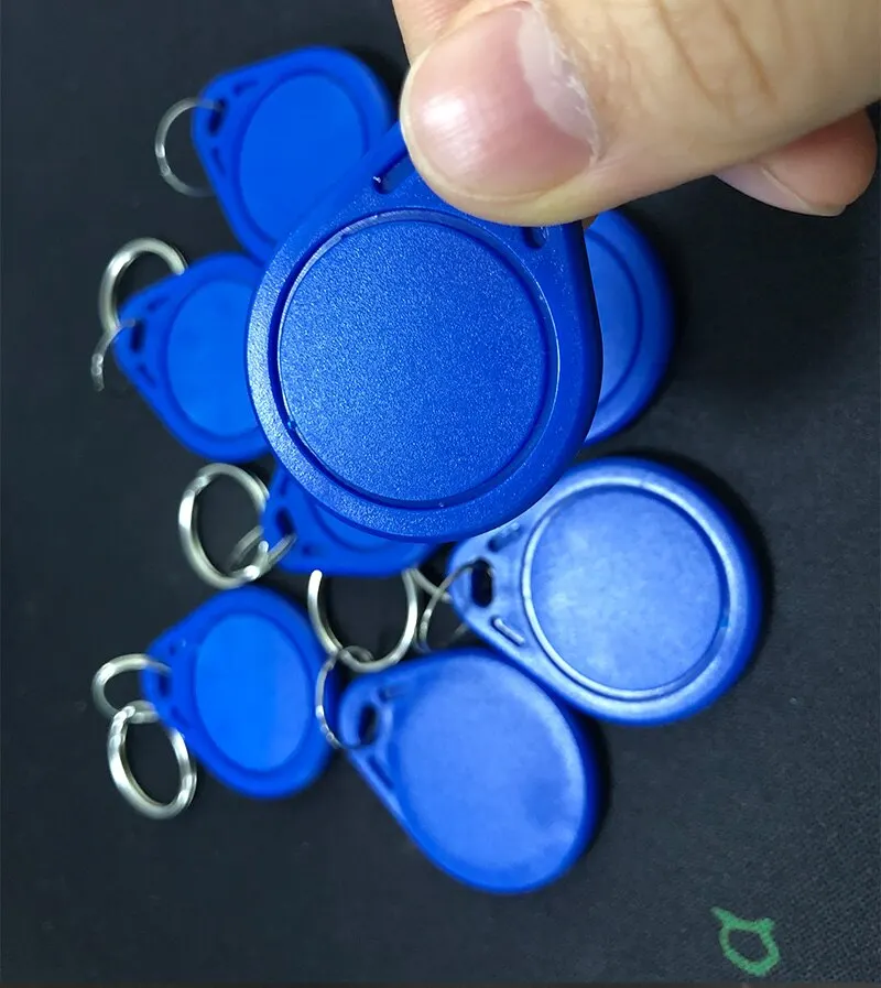 Blau 13,56 pcs/pack rfid mhz ic Schlüssel anhänger Token Schlüssel ring für die Zugangs kontrolle kompatibel mit mifare classic 1k Karte