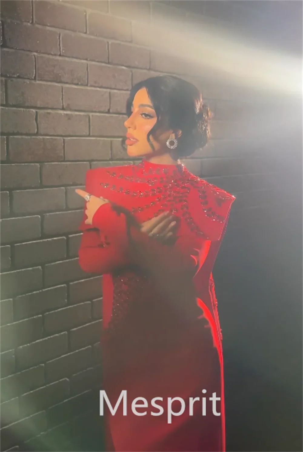 Customized Jiayigong  Jersey Beading Draped Clubbing A-line High Collar Bespoke Occasion Gown Long Dresses Saudi Arabia Classic 